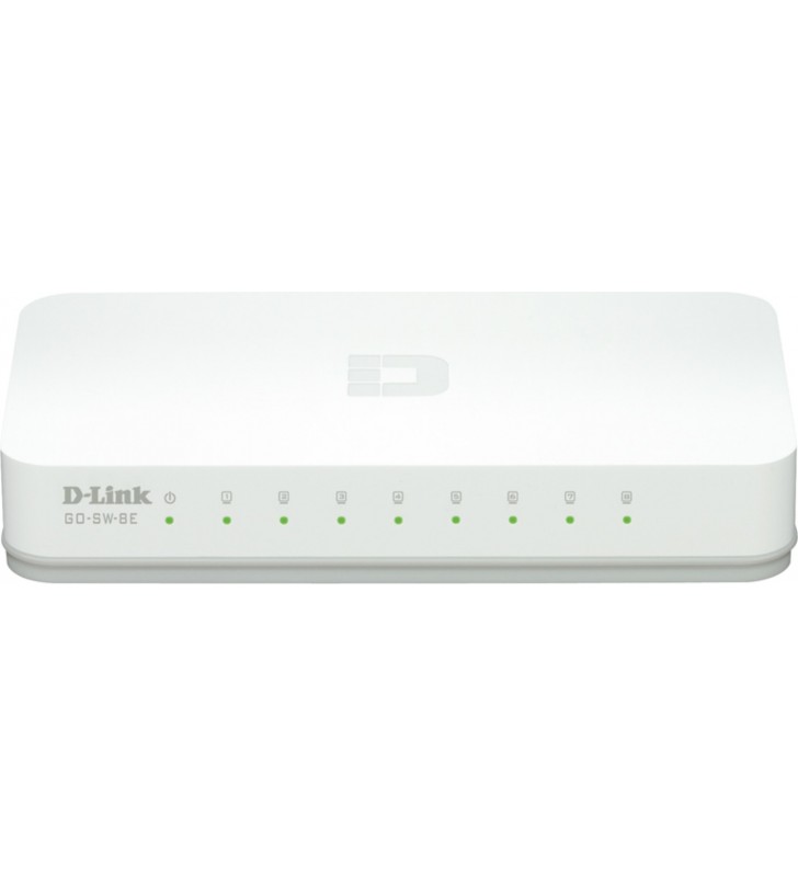 D-Link GO-SW-8E switch-uri Fara management Fast Ethernet (10/100) Alb