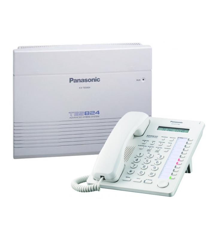Centrala telefonica KX-TES824CE (3 /8) si  telefon proprietar KX-AT7730NE Panasonic "pack.3-TES"