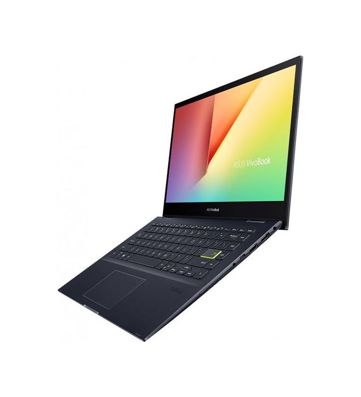 Laptop 2in1 Asus VivoBook Flip TM420UA-EC003T (Procesor AMD Ryzen 3 5300U (4M Cache, up to 3.8 GHz), 14" FHD Touch, 8GB, 256GB SSD, AMD Radeon Graphics, Win10 Home, Negru)