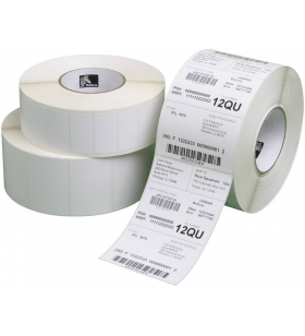Etichetă, hârtie, 102x102mm Transfer termic, Z-Select 2000T, acoperit, adeziv permanent, miez de 76 mm