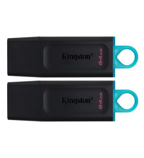 Stick memorie Kingston DataTraveler Exodia 32GB, USB 3.0, Black-Teal, 2 Pack
