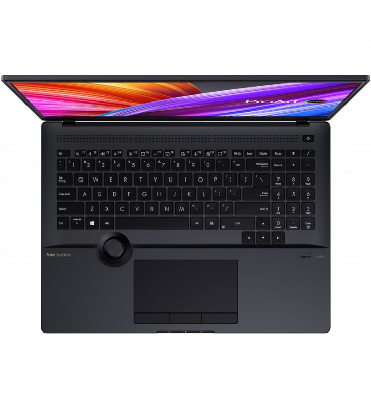 Laptop ASUS 16' ProArt Studiobook Pro 16 OLED W7600H3A, 4K, Procesor Intel® Core™ i7-11800H (24M Cache, up to 4.60 GHz), 32GB DDR4, 2x 1TB SSD, RTX A3000 6GB, Win 11 Pro, Star Black