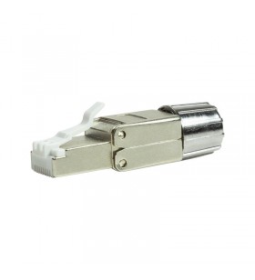MUFA RJ-45 LOGILINK pt. cablu FTP, SFTP, Cat6a/Cat.7/Cat.8, RJ-45 (T), ecranat, zinc turnat ecranat, manson, pentru cablu cu diametru exterior 6-8.5mm AWG22-24, 1 buc, "MP0080"