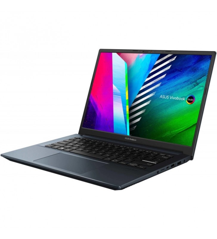 Laptop ASUS 14' VivoBook Pro 14 OLED K3400PA, 2.8K 90Hz, Procesor Intel® Core™ i7-11370H (12M Cache, up to 4.80 GHz, with IPU), 16GB DDR4, 512GB SSD, Intel Iris Xe, Win 11 Home, Quiet Blue