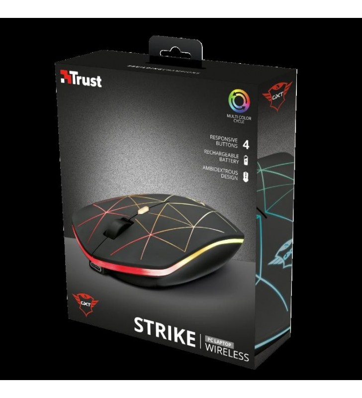 Trust GXT 117 Strike mouse-uri Ambidextru RF fără fir 1400 DPI