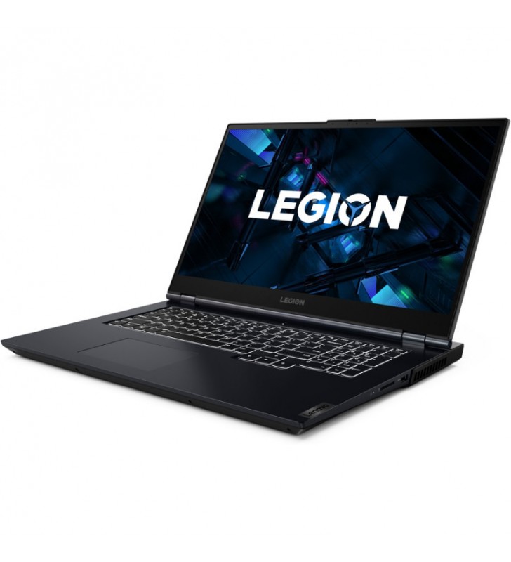 Laptop Gaming Lenovo Legion 5 17ITH6 cu procesor Intel Core i5-11400H, 17.3", 144Hz, Full HD, 8GB, 1TB HDD + 256GB SSD, NVIDIA GeForce RTX 3050 4GB, No OS, Phantom Blue