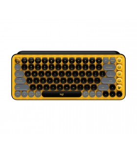 Logitech Pop Keys tastaturi RF Wireless + Bluetooth QWERTY US Internațional Negru, Gri, Galben