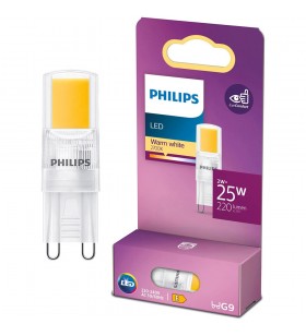 Bec LED capsula Philips, EyeComfort, G9, 2W (25W) 220 lm, lumina alba calda (2700K)