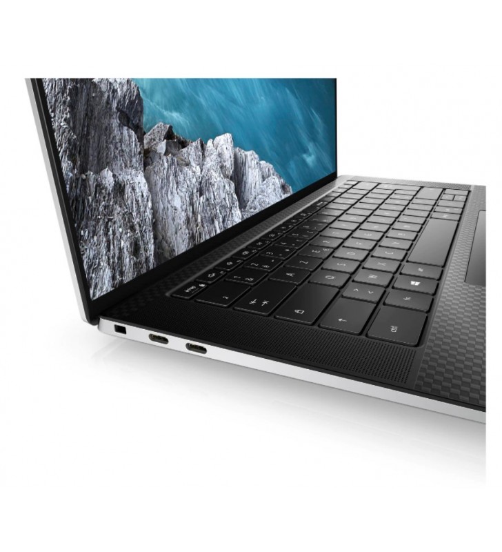 Ultrabook Dell XPS 9510, Touch, OLED 3.5K, Intel Core i7-11800H, 15.6 inch, 16GB, 1TB SSD, NVIDIA GeForce RTX 3050 Ti, Platinum Silver, Windows 10 Pro