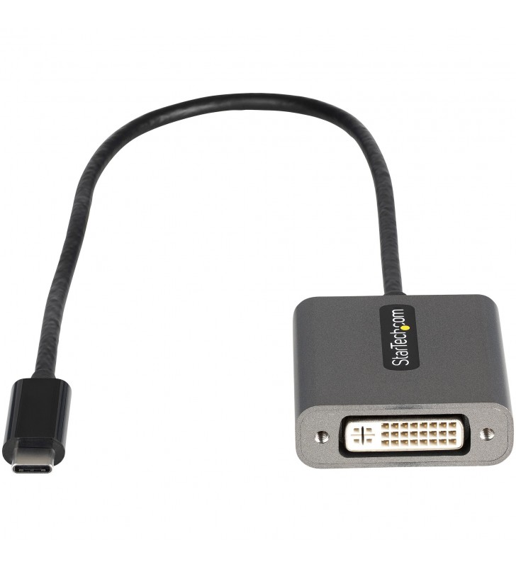 StarTech.com CDP2DVIEC adaptor grafic USB 1920 x 1200 Pixel Negru, Argint