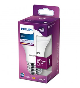 Bec LED Philips A60, EyeComfort, E27, 13W (100W), 1521 lm, lumina alba calda (2700K)