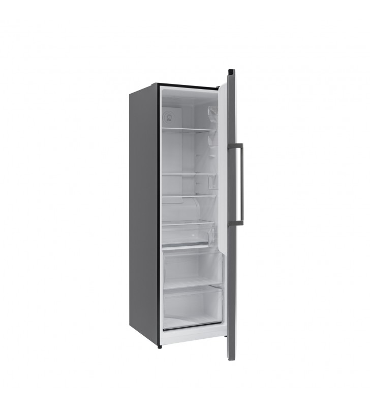 Congelator vertical Daewoo, 60 cm, NoFrost, 274 l, 185 cm inaltime, clasa A++/E, control electronic, 7 sertare, culoare: silver