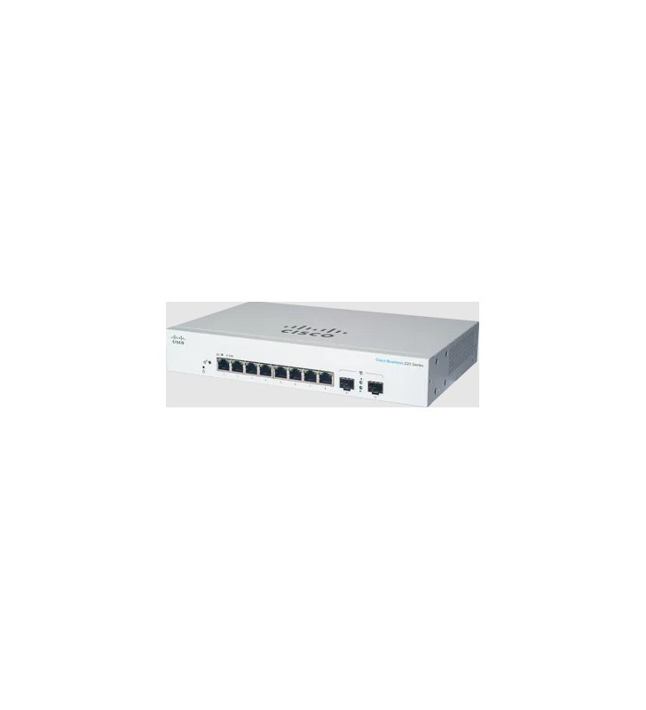 Cisco CBS220-8T-E-2G Gestionate L2 Gigabit Ethernet (10/100/1000) 1U Alb