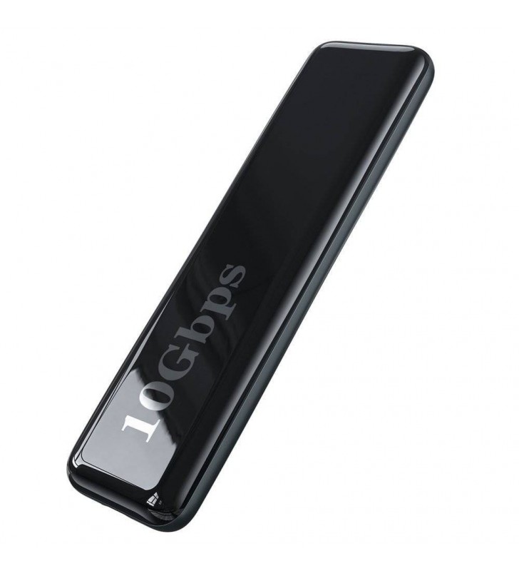 RACK extern Baseus, pt SSD M.2 NGFF SATA compatibile cu form factor 2280, 2260, 2242 si 2230, interfata PC USB Type-C Gen 2, plastic, lungime cablu 50 cm, negru "CAYPH-F0G" (include TV 0.8lei)
