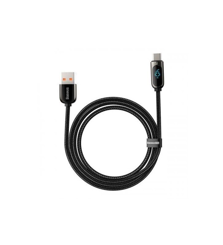 Cablu de date Baseus CATSK-A01, USB - USB-C, 2m, Black