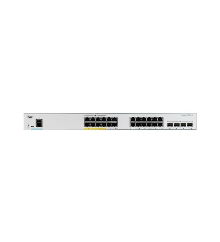 Cisco Catalyst C1000-24FP-4G-L switch-uri Gestionate L2 Gigabit Ethernet (10/100/1000) Power over Ethernet (PoE) Suport Gri