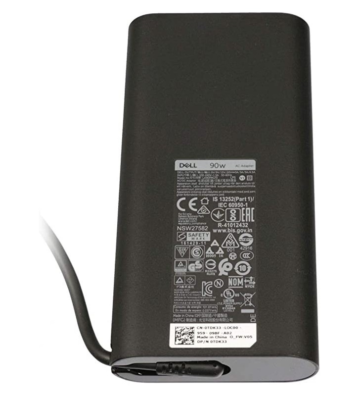 ADAPTOR Notebook DELL, 90W, USB Type-C, compatibil DELL Latitude (3400, 3500, 5289, 5300-550, 7300, 7400), Precision M3540), "450-AGOQ-05" (include TV 0.8lei)
