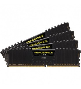 Kit Memorie Corsair Vengeance LPX Black 64GB, DDR4-2400Mhz, CL14, Quad Channel