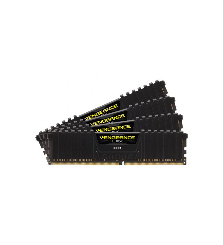 Kit Memorie Corsair Vengeance LPX Black 64GB DDR4-2666Mhz, CL16 Quad Channel