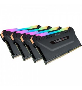 Kit memorie Corsair Vengeance RGB PRO 64GB, DDR4-3200MHz, CL16, Quad Channel