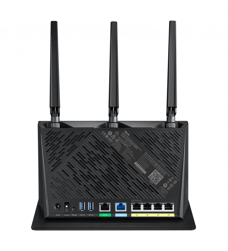 ASUS RT-AX86S router wireless Gigabit Ethernet Bandă dublă (2.4 GHz/ 5 GHz) 5G Negru