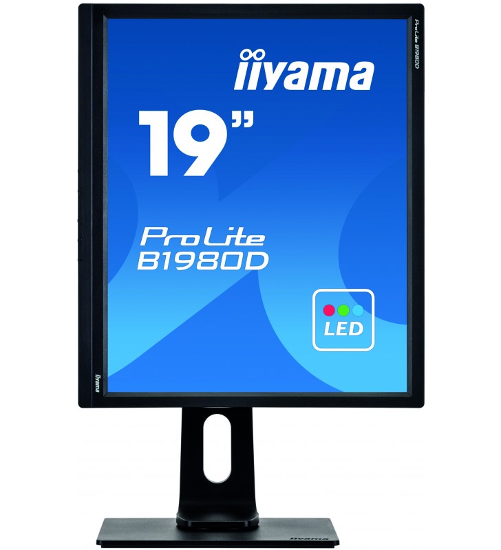 iiyama ProLite B1980D-B1 monitoare LCD 48,3 cm (19") 1280 x 1024 Pixel SXGA LED Negru