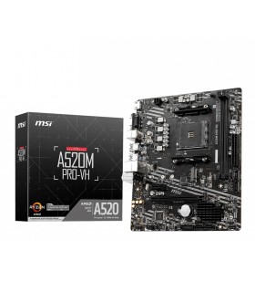 MSI A520M PRO-VH plăci de bază AMD A520 Mufă AM4 micro-ATX