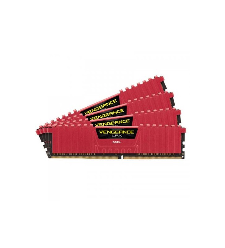 Kit Memorie Corsair Vengeance LPX Red 64GB DDR4-2133Mhz, CL13 Quad Channel