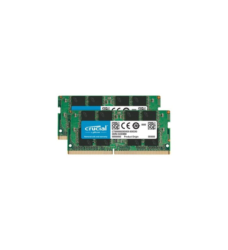 Crucial - DDR4 - kit - 16 GB: 2 x 8 GB - SO-DIMM 260-pini - fără tampon