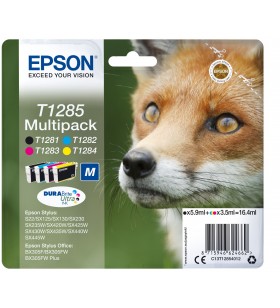 Epson Fox Multipack 4-Coulered T1285 DURABrite Ultra Ink