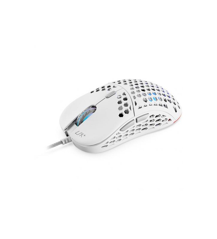 Mouse Optic SPC Gear LIX Plus Onyx, USB, White