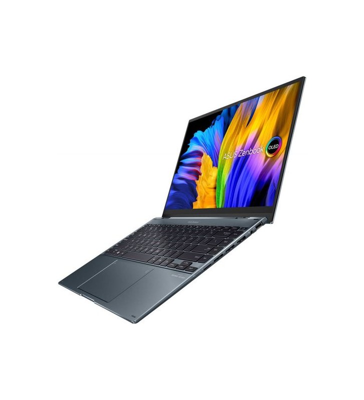 Ultrabook Asus ZenBook Flip 14 OLED UP5401EA-KN094X (Procesor Intel® Core™ i7-1165G7 (12M Cache, up to 4.70 GHz) 14" 2.8K 90Hz Touch, 16GB, 1TB SSD, Intel® Iris® Xe Graphics, Win 11 Pro, Gri)