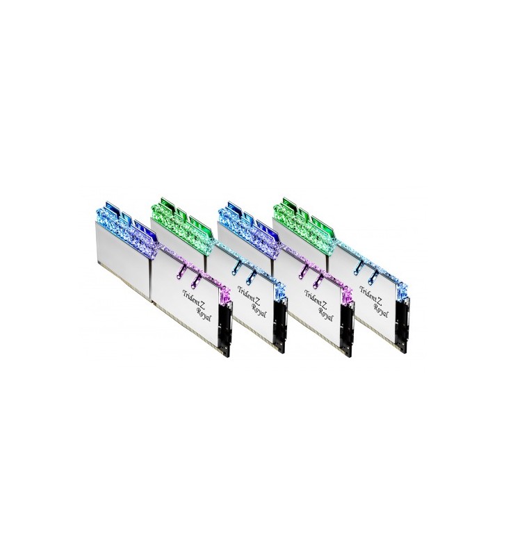 Kit Memorie G.Skill Trident Z Royal Series 128GB, DDR4-4000MHz, CL18, Quad Channel