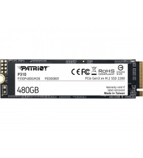Patriot P310 - solid state drive - 480 GB - PCI Express 3.0 x4 (NVMe)