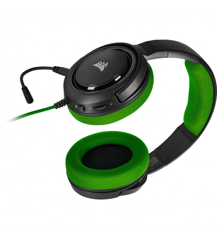 CORSAIR HS35 STEREO Gaming Headset, Green (EU Version)