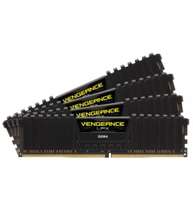 DDR4, 3600MHz 32GB 4 x 288 DIMM, Unbuffered, 18-22-22-42, Vengeance LPX black Heat spreader, 1.35V, XMP 2.0
