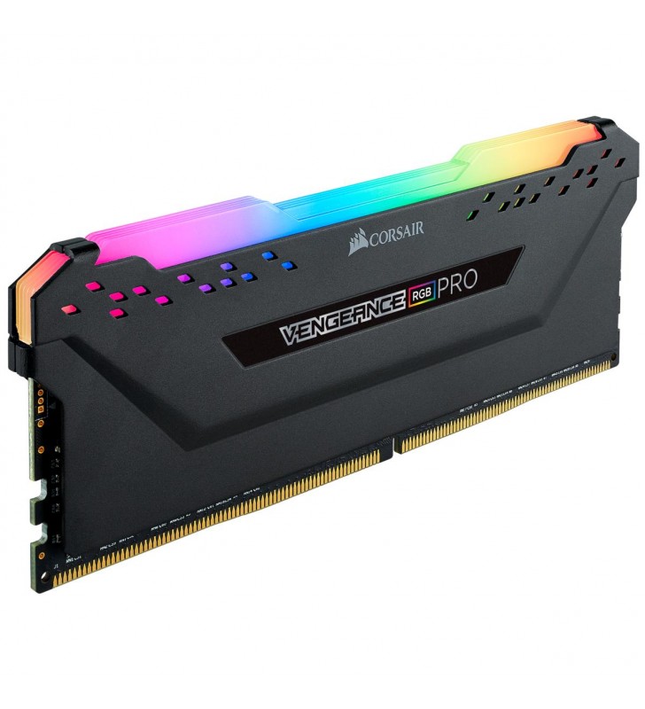 DDR4, 3600MHz 32GB 4 x 288 DIMM, Unbuffered, 18-22-22-42, Vengeance RGB PRO Heat spreader, RGB LED, 1.35V, XMP 2.0
