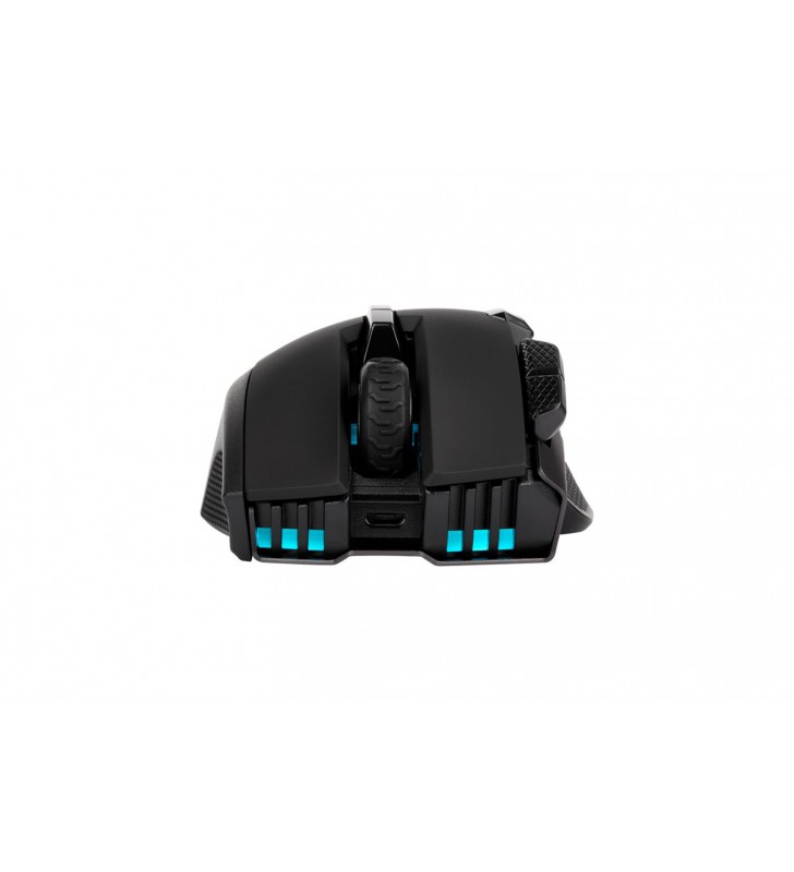 CORSAIR IRONCLAW RGB WIRELESS, Rechargeable Gaming Mouse with SLISPSTREAM WIRELESS Technology, Black, Backlit RGB LED, 18000 DPI