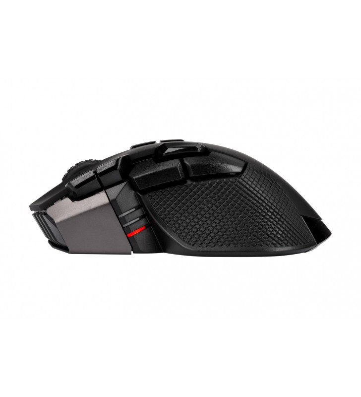 CORSAIR IRONCLAW RGB WIRELESS, Rechargeable Gaming Mouse with SLISPSTREAM WIRELESS Technology, Black, Backlit RGB LED, 18000 DPI
