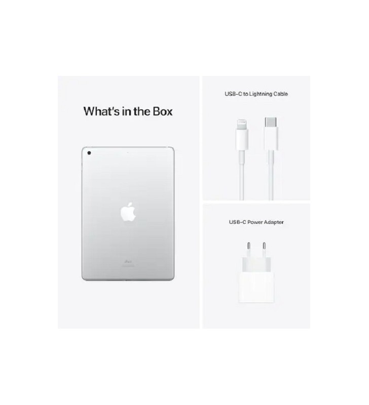 Tableta Apple iPad 9 (2021), Bionic A13, 10.2inch, 256GB, Wi-Fi, Bt, 4G LTE, IOS 15, Silver