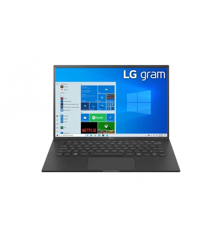 Laptop LG gram ultra-ușor, cu ecran IPS de 14'' 16:10 și platformă Intel® Evo™